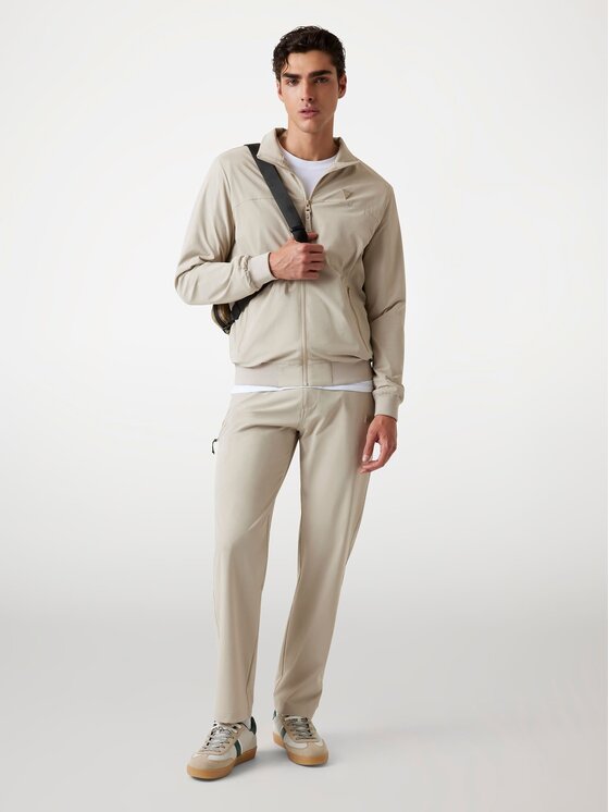 Guess Guess Kalhoty z materiálu 177303 Béžová Regular Fit