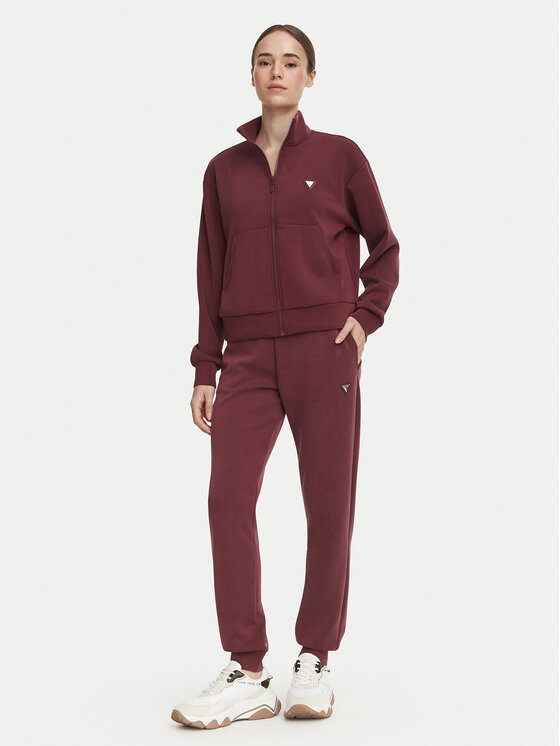 Guess Guess Dressipüksid V4YB08 KCAY2 Bordoopunane Regular Fit
