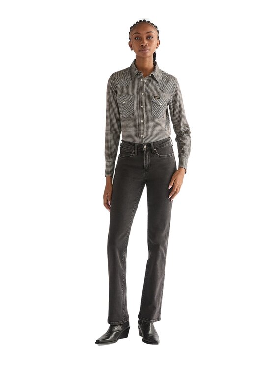 Wrangler Wrangler Jeansy 112378530 Czarny Bootcut Fit