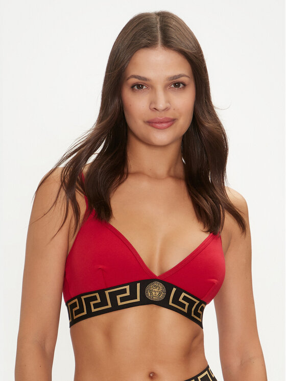 Versace Podprsenka Bralette 1000656 1A10011 Červená