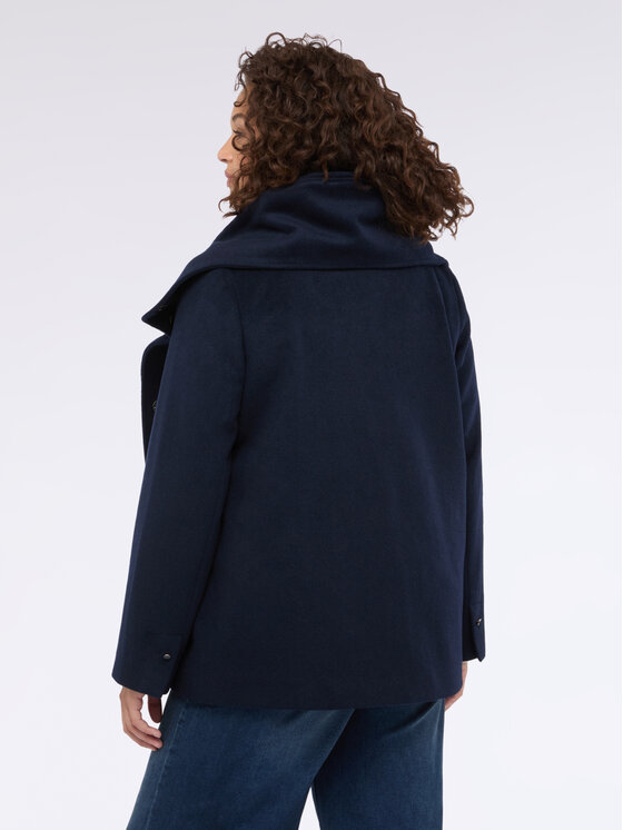 Fiorella Rubino Fiorella Rubino Płaszcz 8394T100349N034 Niebieski A-Line Fit