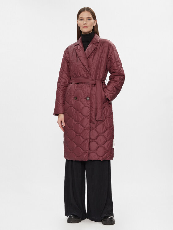 Marc O'Polo Zimný kabát 308 1045 71101 Bordová Regular Fit