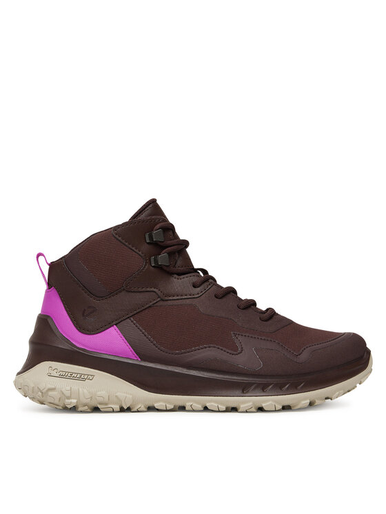 ECCO ECCO Sneakersy W Tex Mid Wp 82432361411 Brązowy