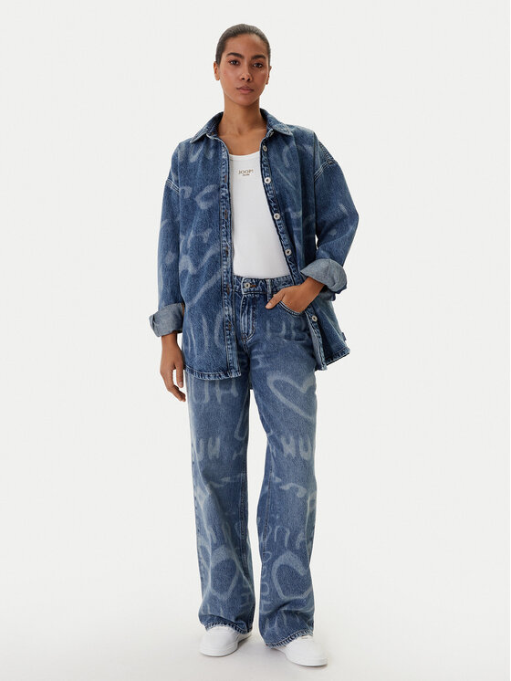 HUGO HUGO Джинсова сорочка Garesa_4_B 50553558 Голубий Oversize