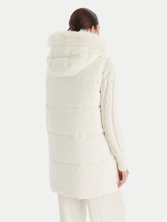 Guess Guess Жилетка за костюм W5BL81 W3282 Бял Regular Fit