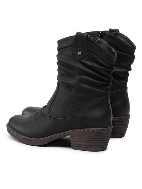 Rieker Rieker Botki 93770-01 Czarny