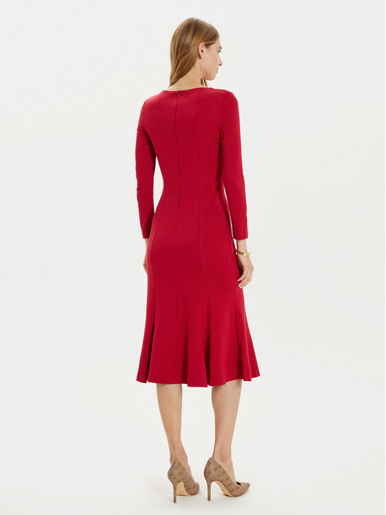 Rinascimento Rinascimento Rochie cocktail CFC0121444003 Vișiniu Regular Fit