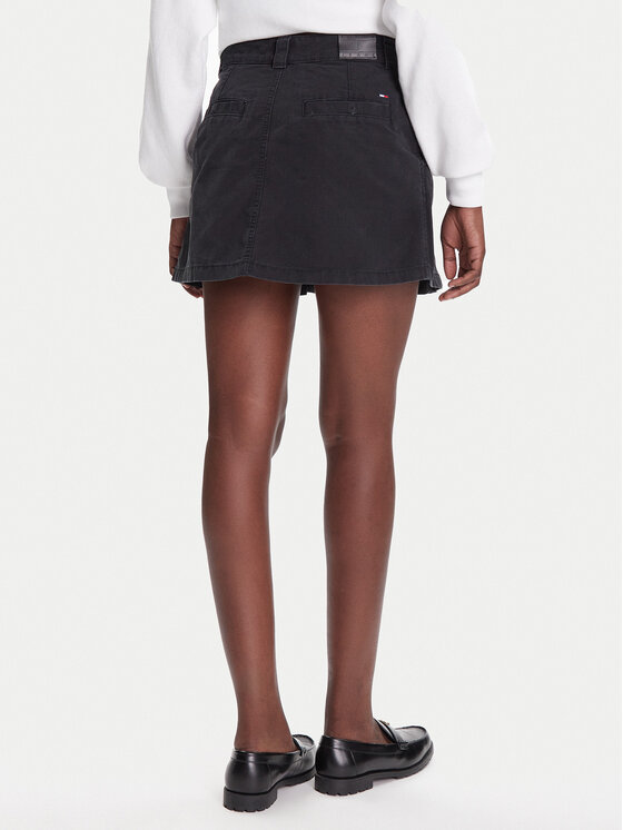 Tommy Jeans Tommy Jeans Fustă de blugi DW0DW21137 Negru Regular Fit
