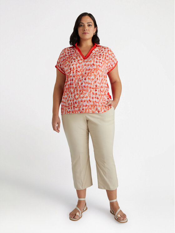 Fiorella Rubino Fiorella Rubino Spodnie materiałowe P145L102148N002 Kremowy Regular Fit