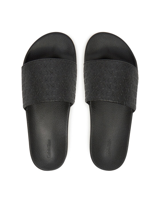 Calvin Klein Calvin Klein Şlapi Pool Slide Mono HW0HW02541 Negru