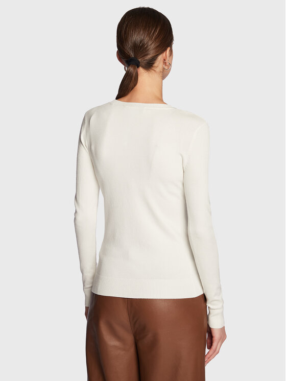 Guess Guess Пуловер W3RR48 Z2NQ2 Екрю Slim Fit