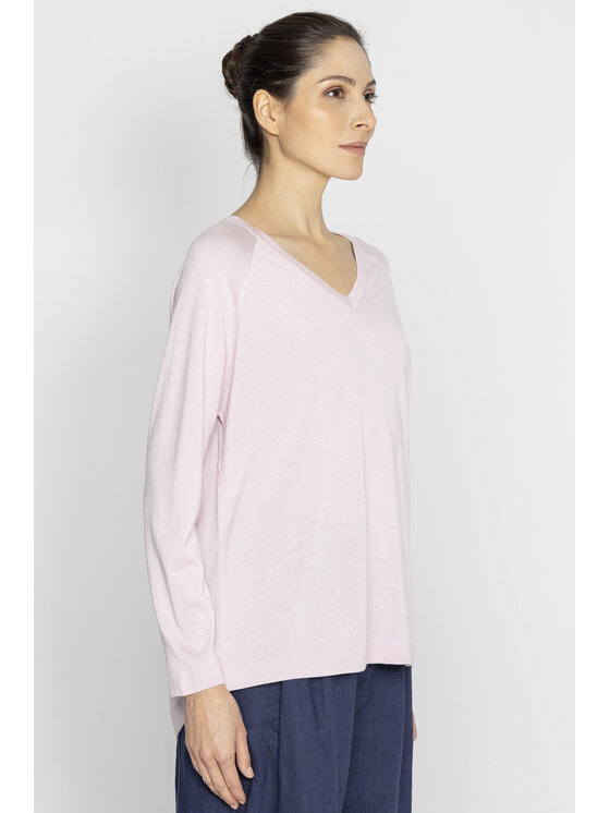 Deni Cler Milano Deni Cler Milano Sweter T-DC-S402-E2-80-31-1 Różowy Regular Fit