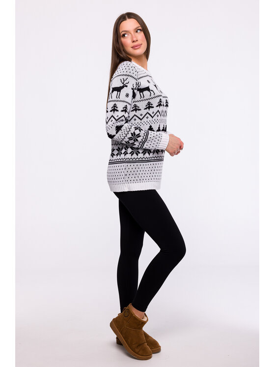 Made of Emotion Made of Emotion Maglione MXS09 Bianco Comfort Fit