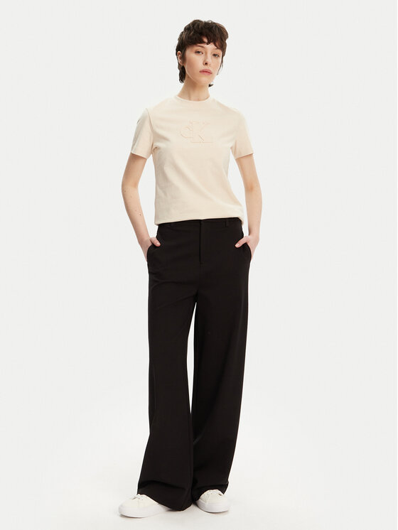 Calvin Klein Jeans Calvin Klein Jeans Тишърт J20J225256 Бежов Regular Fit