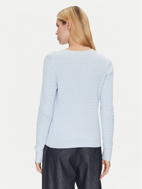 Tommy Hilfiger Tommy Hilfiger Pullover WW0WW44993 Himmelblau Regular Fit