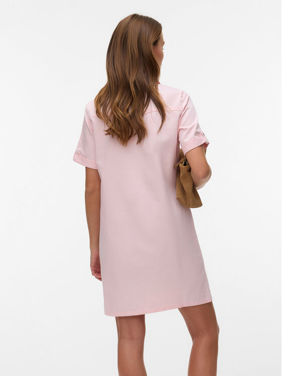 Vero Moda Vero Moda Sukienka jeansowa Jennie 10309665 Różowy Regular Fit