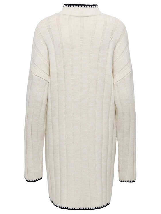 ONLY ONLY Trikotāžas kleita Chick Stitch 15366020 Bēšs Loose Fit