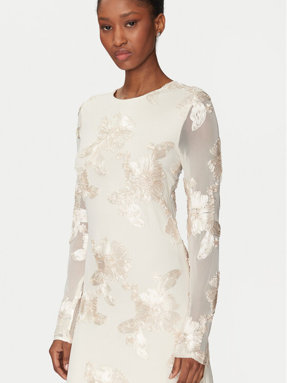 YAS YAS Sukienka wieczorowa Floree 26036358 Biały Regular Fit