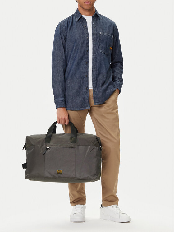 G-STAR G-Star Raw Víkendová taška EO-FINN-LX8739J Sivá