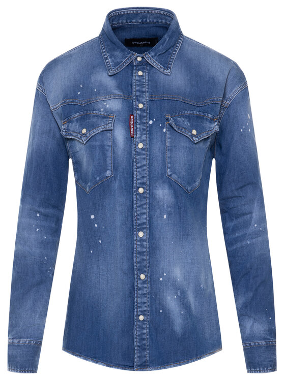 Dsquared2 Dsquared2 Πουκάμισο S75DL0688 Μπλε Regular Fit