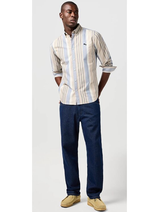 Wrangler Wrangler Jeansy Frontier Niebieski Relaxed Fit
