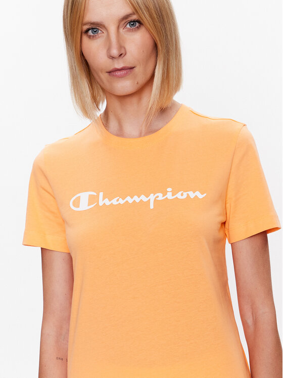 T-shirt Big Script 114911 Arancione Regular Fit