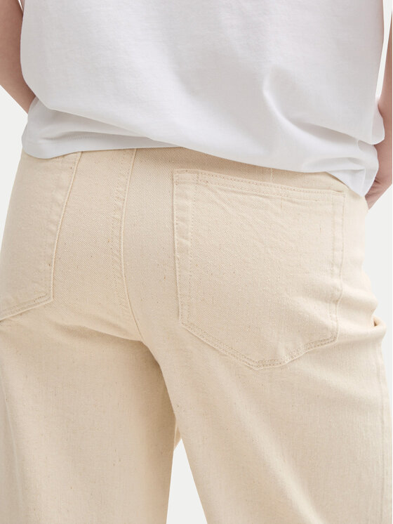 Tom Tailor Denim Tom Tailor Denim Джинси 1045652 Бежевий Wide Leg