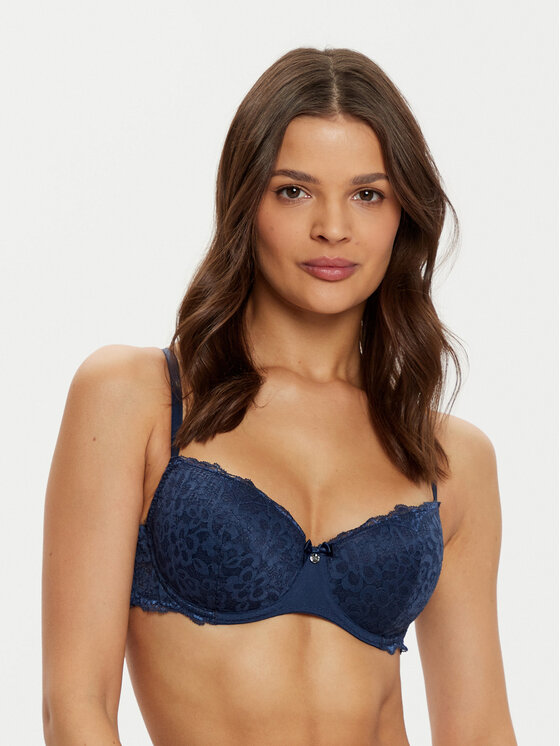 Hunkemöller Hunkemöller Podprsenka s kosticemi Marine 206322 Tmavomodrá