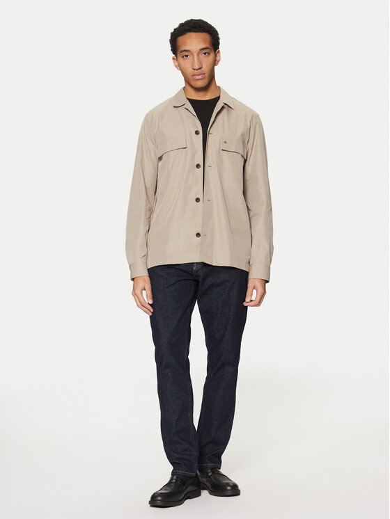 Calvin Klein Calvin Klein Marškiniai K10K113815 Smėlio Regular Fit