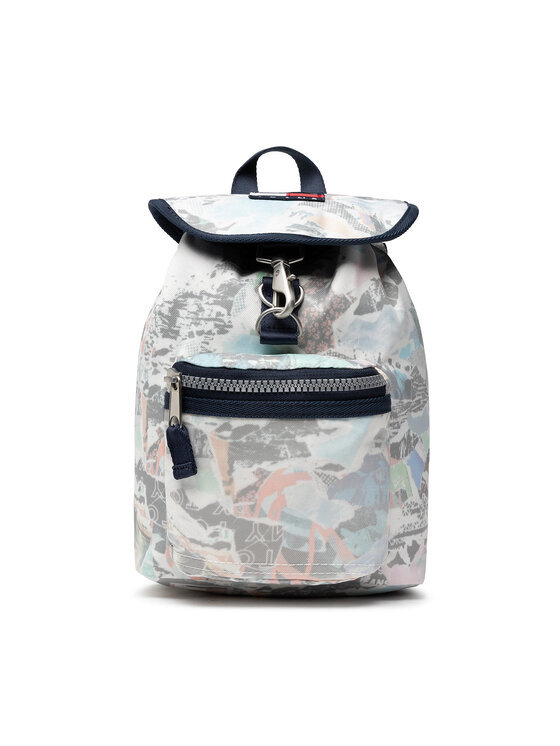 Tommy Jeans Rucksack Tjw Heritage Backpack Print AW0AW12410 Grau  