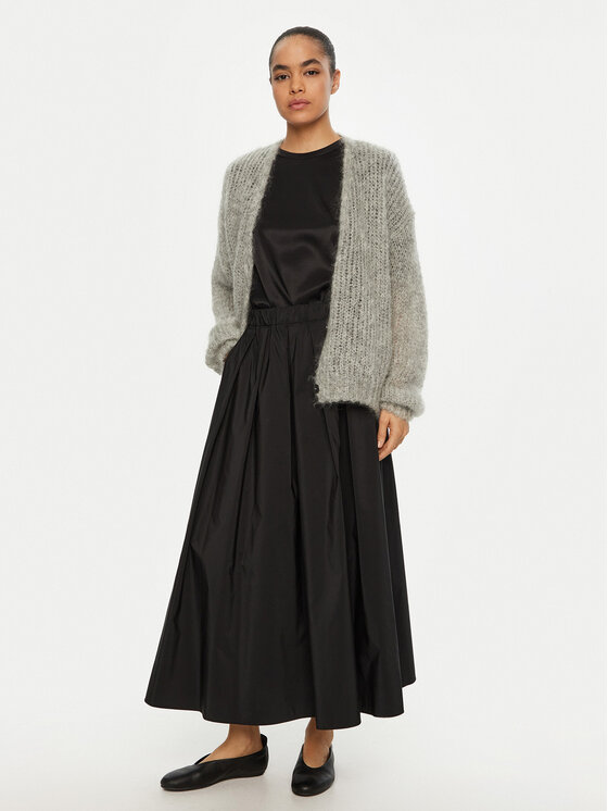 Weekend Max Mara Weekend Max Mara Gonna a trapezio Curvato 2515101011 Nero Regular Fit