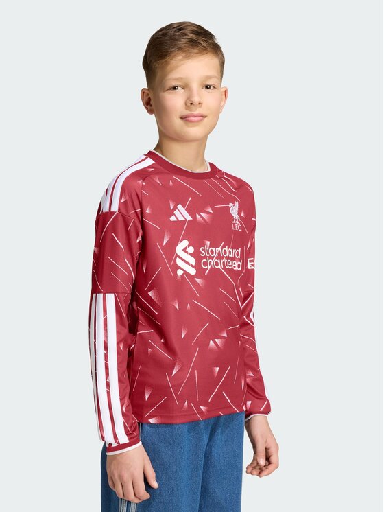 adidas adidas Longsleeve 169427 Czerwony ciemny Regular Fit