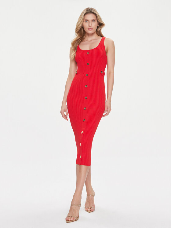 MICHAEL Michael Kors MICHAEL Michael Kors Džemper haljina MR4822C33D Crvena Slim Fit