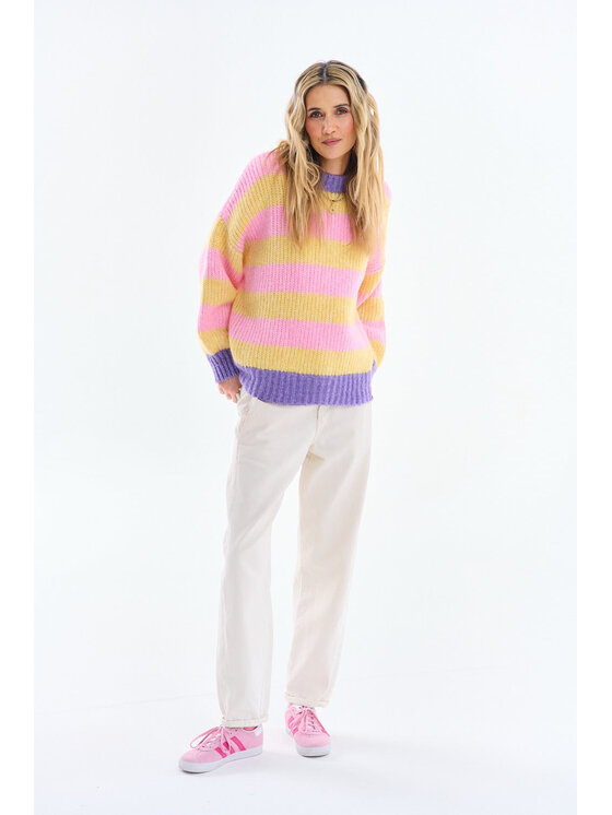 NAOKO NAOKO Sweter Lemon Sorbet Żółty Oversize