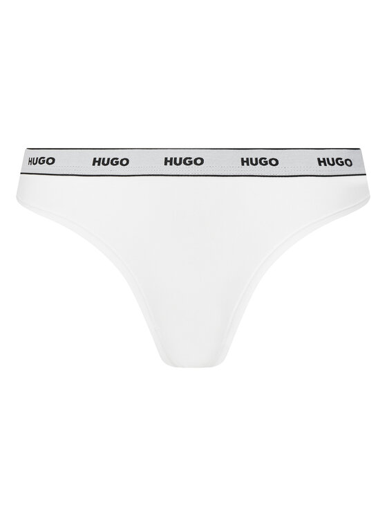 HUGO HUGO Set di 3 culotte classiche Triplet Brief Stripe 50480157 Bianco