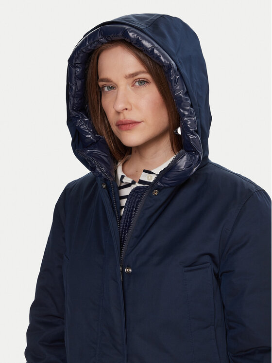 Tommy Hilfiger Tommy Hilfiger Parka WW0WW46533 Tmavomodrá Relaxed Fit