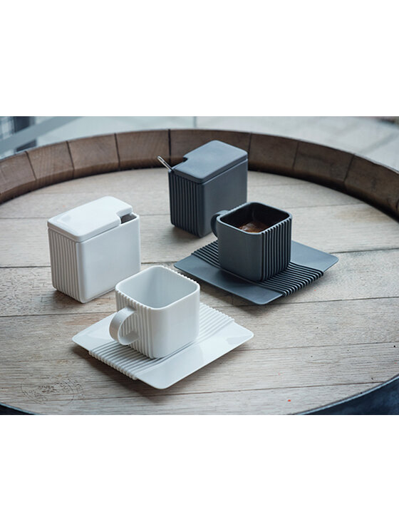 Ćmielów Design Studio Ćmielów Design Studio Zestaw do kawy System Czarny