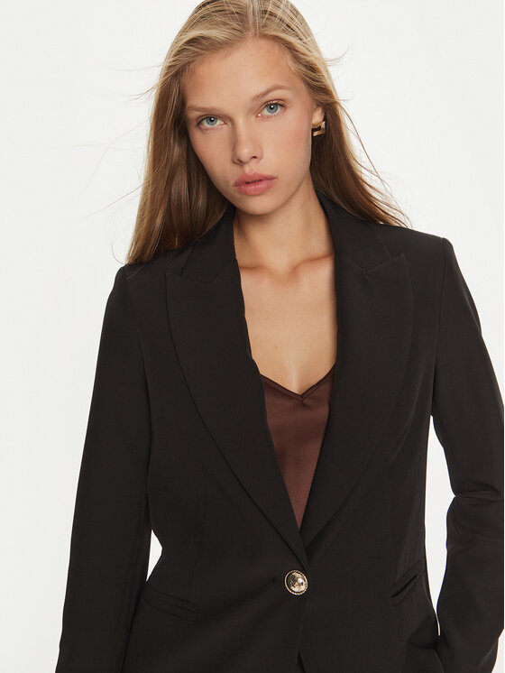 Maryley Maryley Marynarka 24IB187/M05/43NE Czarny Regular Fit