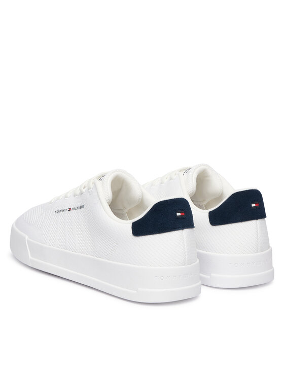 Tommy Hilfiger Tommy Hilfiger Laisvalaikio batai Th Court Knit FM0FM05823 Balta