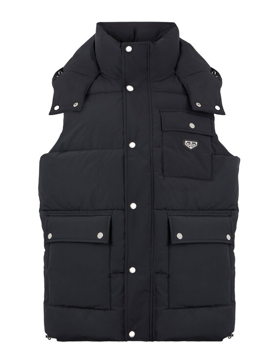 PHILIPP PLEIN PHILIPP PLEIN Kamizelka 28620 Czarny Regular Fit