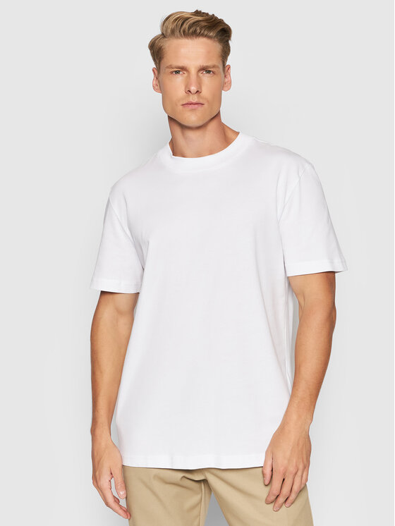 Selected Homme T-Shirt Colman 16077385 Λευκό Relaxed Fit