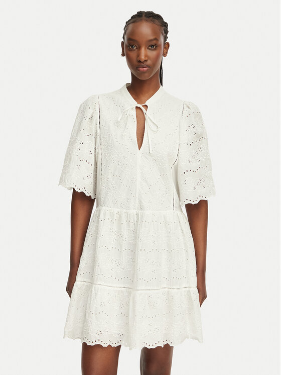 BOSS BOSS Vestito estivo C_Denvita 50559091 Bianco Regular Fit