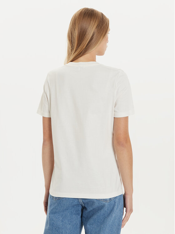Tommy Hilfiger Tommy Hilfiger Тишърт Script Graphic WW0WW43502 Екрю Regular Fit