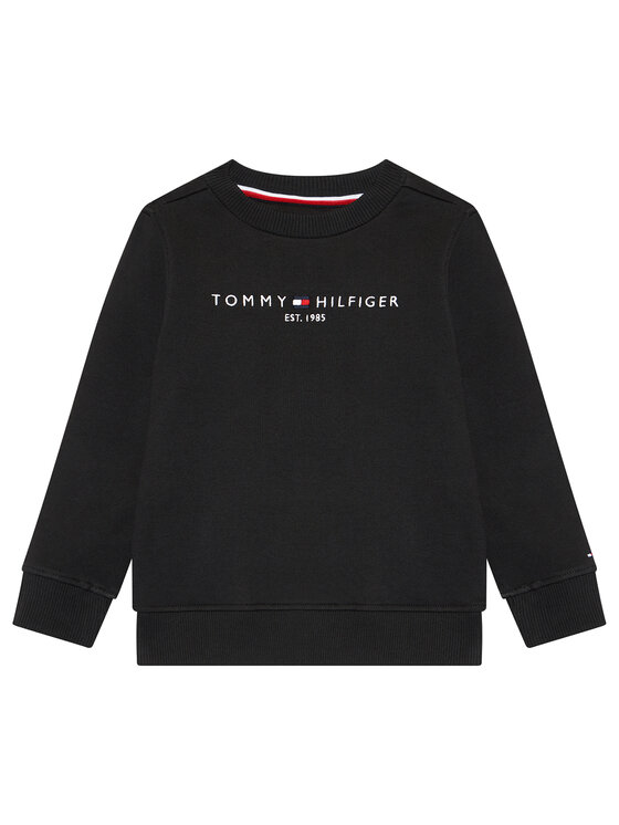 Tommy Hilfiger Džemperis ar kapuci Essential Sweatshirt KS0KS00212 Melns Regular Fit