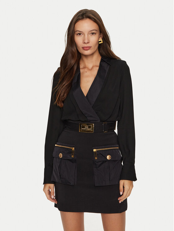 Elisabetta Franchi Elisabetta Franchi Coctailkleid AB-655-46E1 Schwarz Regular Fit
