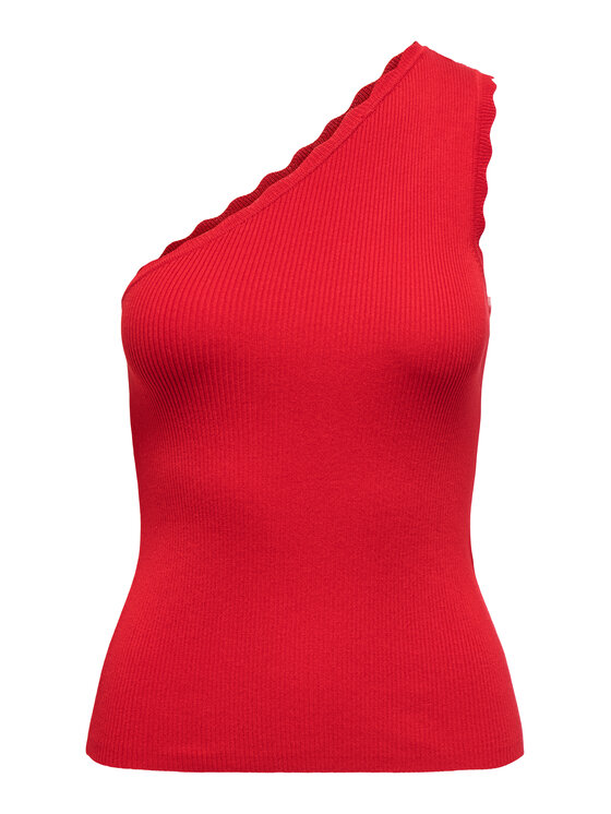 JDY JDY Top Nanna 15351420 Červená Slim Fit