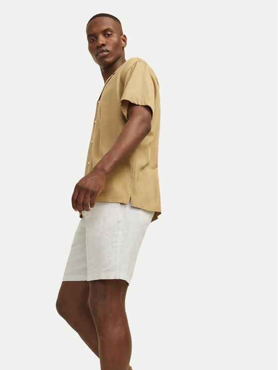 Jack&Jones Jack&Jones Kratke hlače Jpstace 12252992 Bijela Tapered Fit