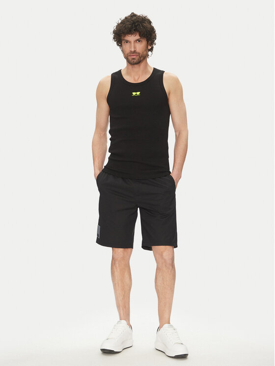 KARL LAGERFELD KARL LAGERFELD Tank top marškinėliai 755401 552238 Juoda Slim Fit