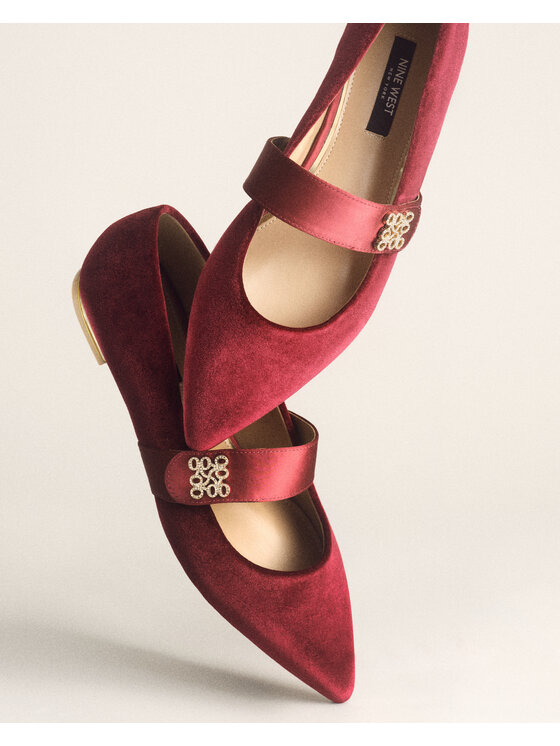 Nine West Nine West Balerinke 8168-1 Tamnocrvena