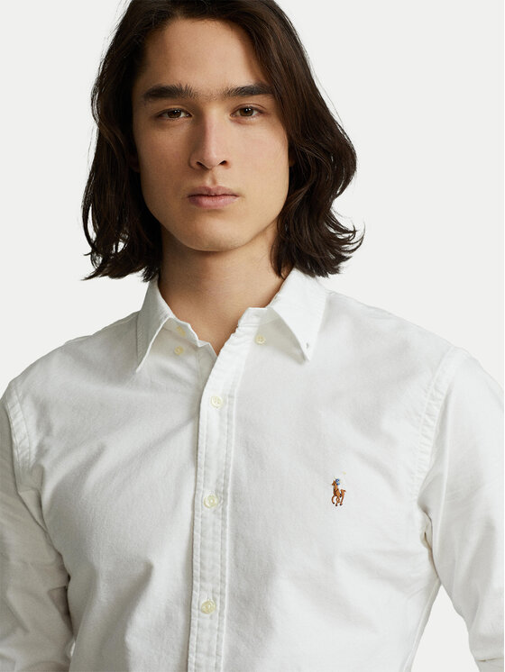 Polo Ralph Lauren Polo Ralph Lauren Πουκάμισο Core Replen 710549084 Λευκό Slim Fit